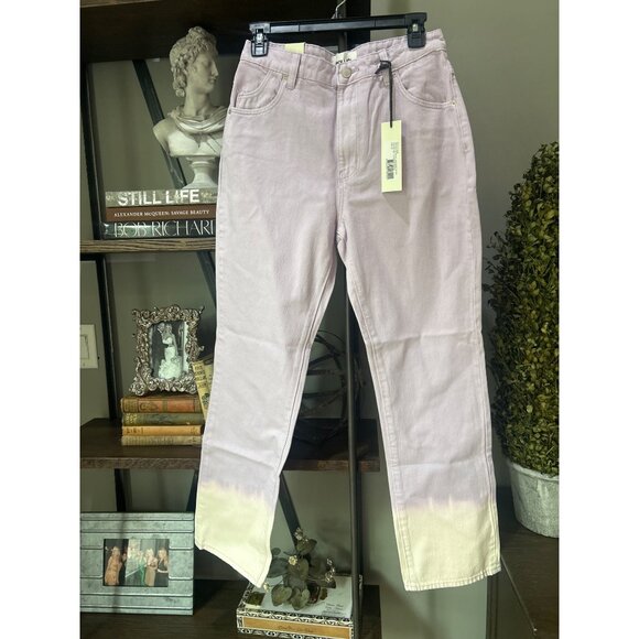 Rolla's Original Straight Leg Jeans Lavender Tie Dye Womens Size 28 - Picture 5 of 11